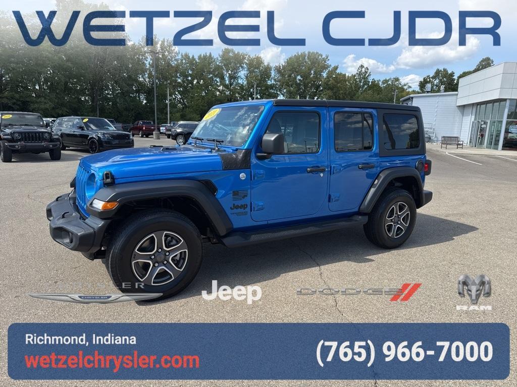 used 2021 Jeep Wrangler Unlimited car, priced at $30,000