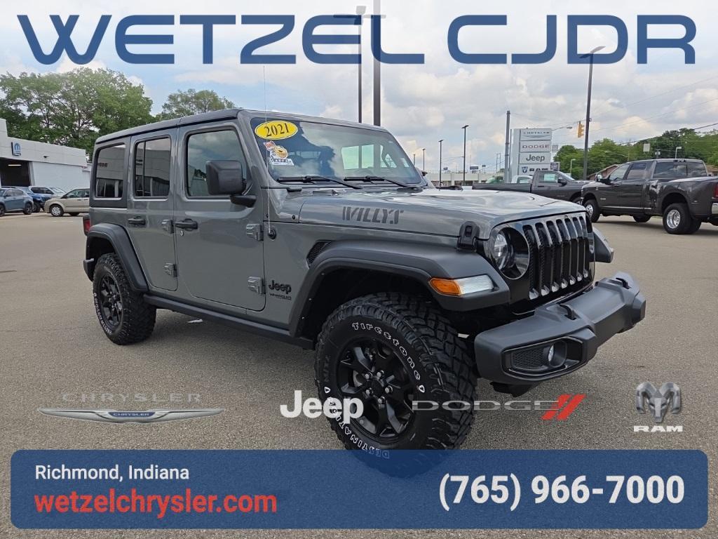 used 2021 Jeep Wrangler Unlimited car, priced at $32,788