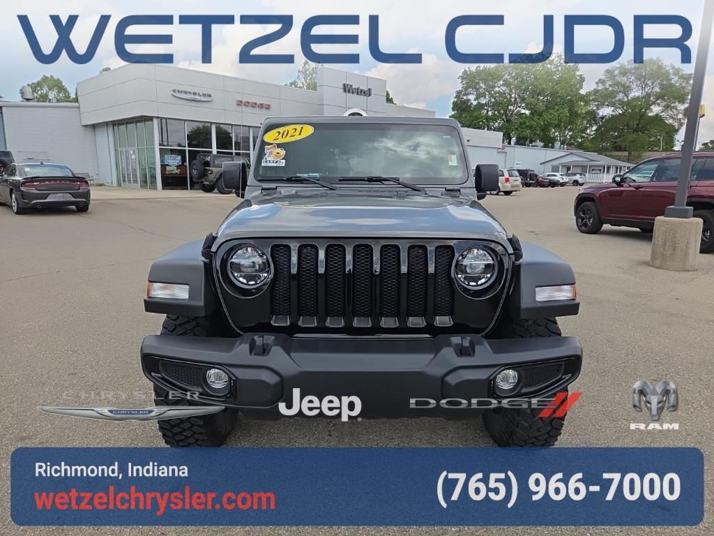 used 2021 Jeep Wrangler Unlimited car, priced at $32,788