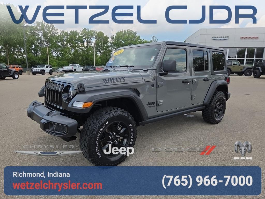 used 2021 Jeep Wrangler Unlimited car, priced at $32,788