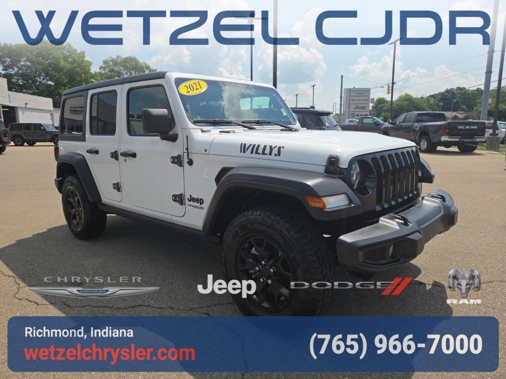used 2021 Jeep Wrangler Unlimited car, priced at $30,665