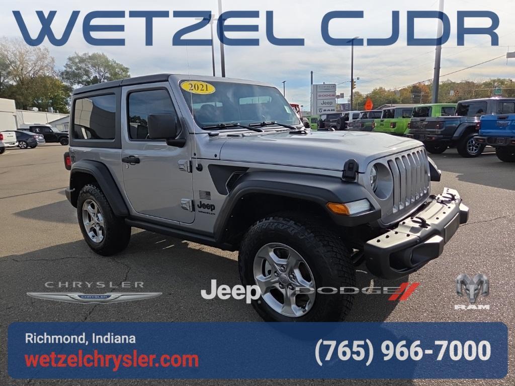used 2021 Jeep Wrangler car, priced at $29,500
