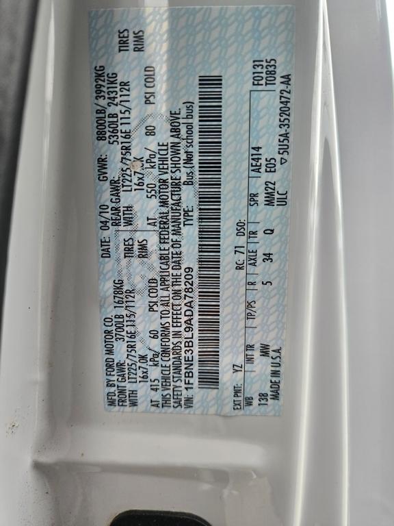 used 2010 Ford E350 Super Duty car, priced at $16,995