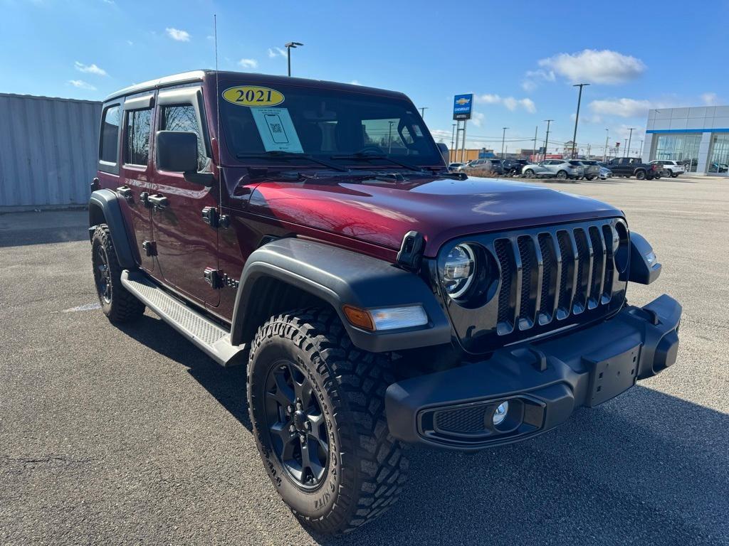 used 2021 Jeep Wrangler Unlimited car, priced at $31,699