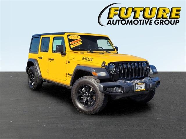 used 2021 Jeep Wrangler Unlimited car, priced at $27,988