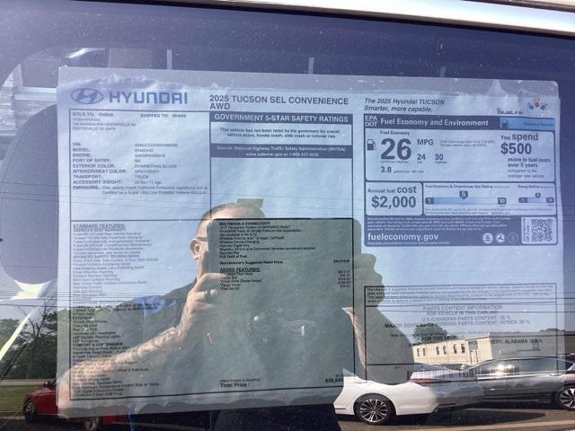 new 2025 Hyundai Tucson car, priced at $35,393