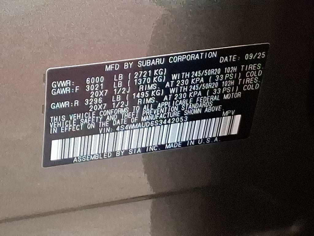 new 2025 Subaru Ascent car, priced at $52,391