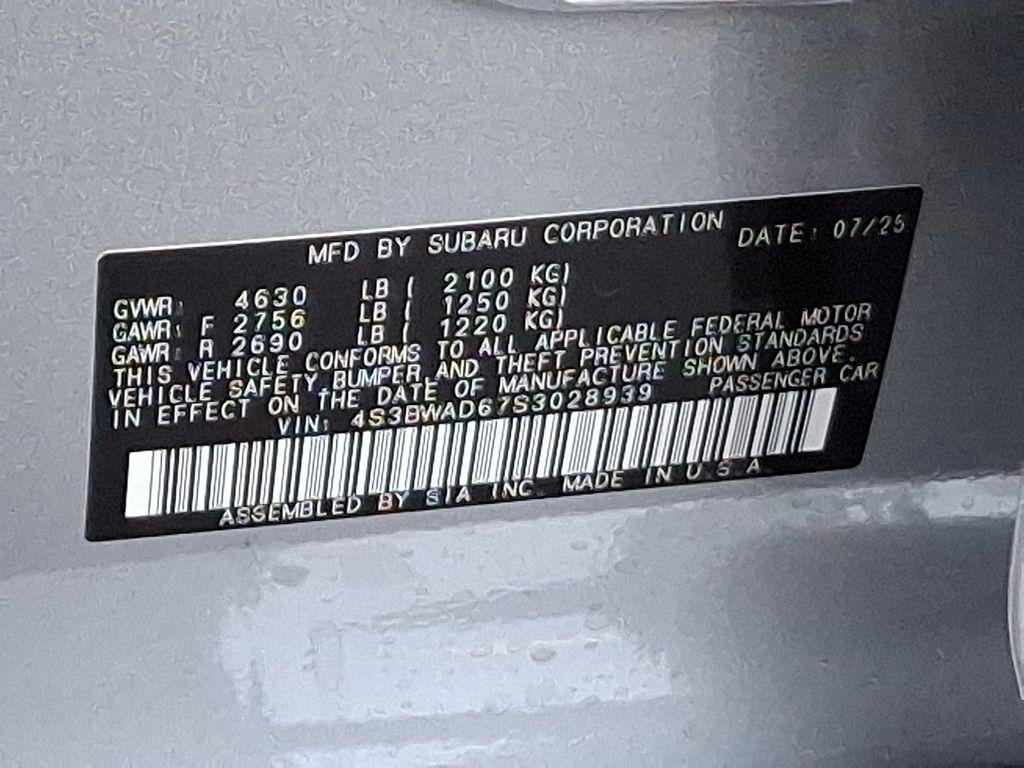 new 2025 Subaru Legacy car, priced at $30,278
