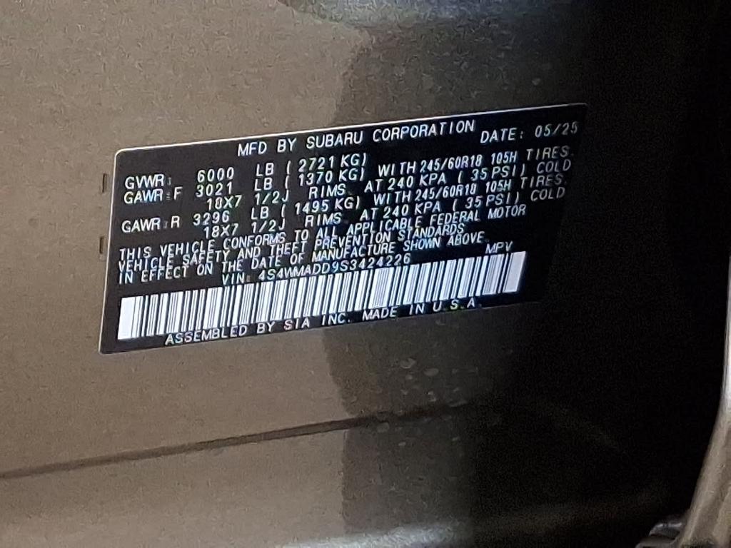 new 2025 Subaru Ascent car, priced at $40,505