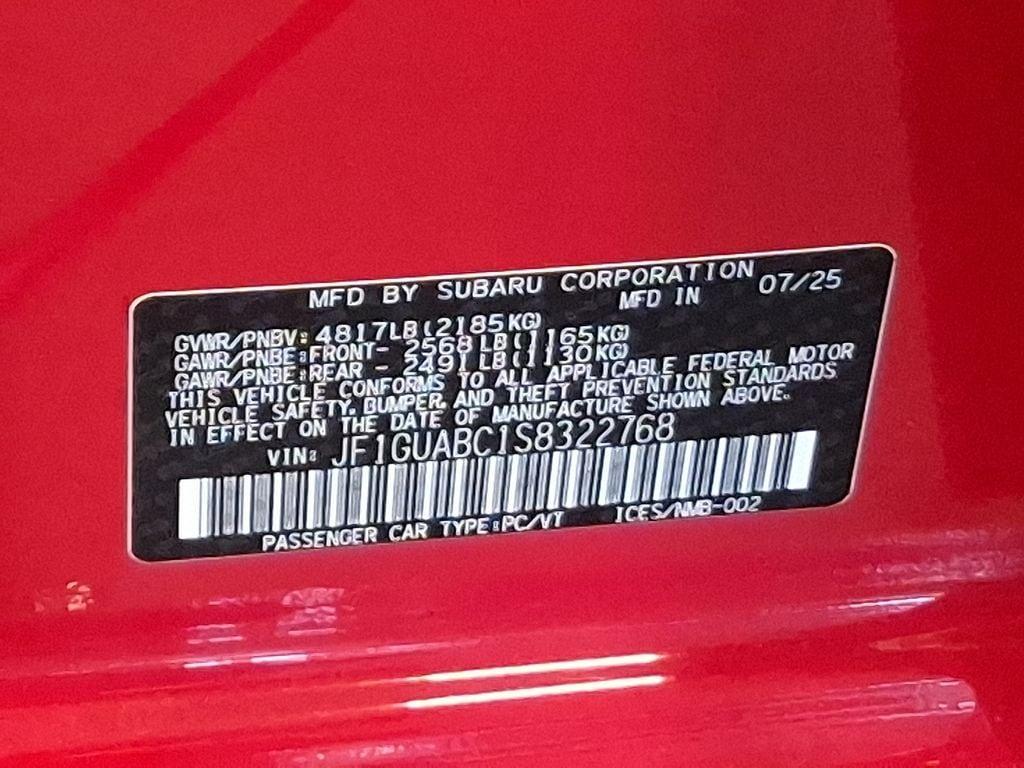 new 2025 Subaru Impreza car, priced at $25,734