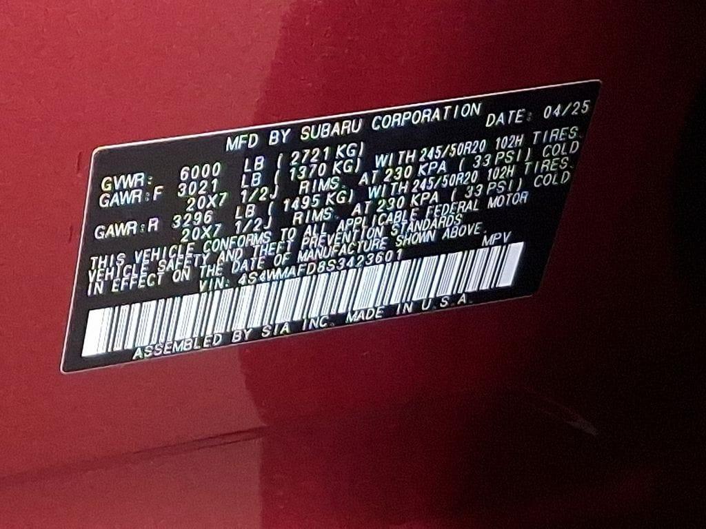 new 2025 Subaru Ascent car, priced at $41,018