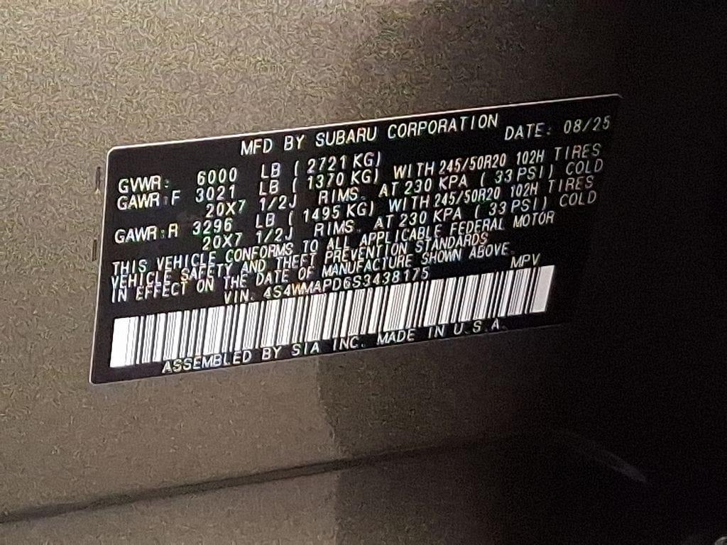 new 2025 Subaru Ascent car, priced at $46,980