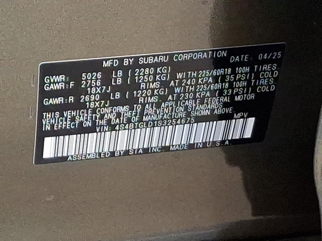 new 2025 Subaru Outback car, priced at $40,924