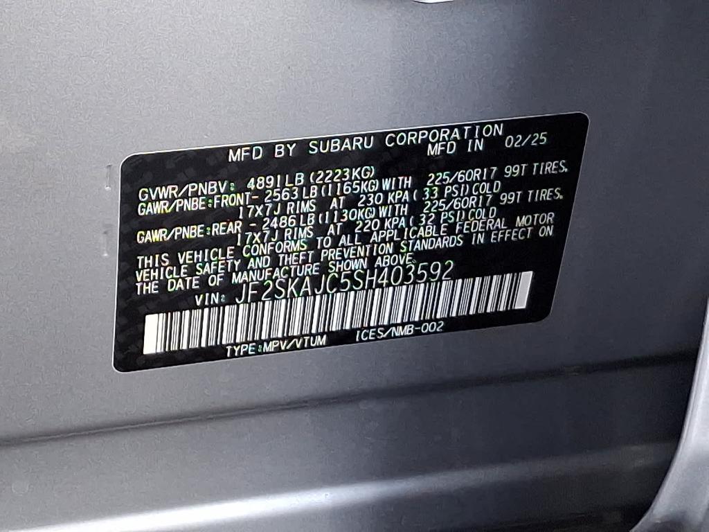 new 2025 Subaru Forester car, priced at $39,128