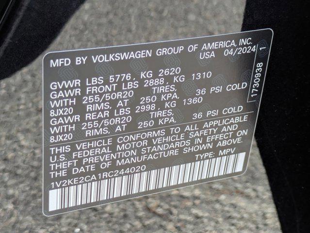 used 2024 Volkswagen Atlas Cross Sport car, priced at $39,549