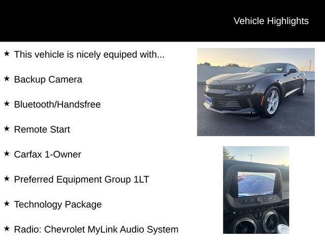 used 2018 Chevrolet Camaro car, priced at $24,977