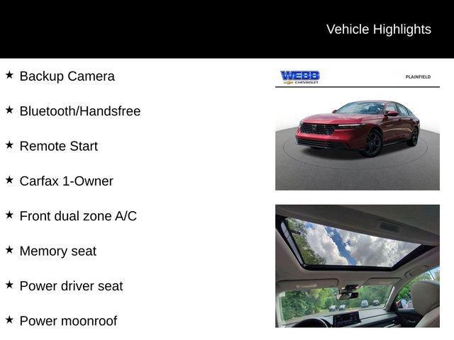 used 2023 Honda Accord Hybrid car, priced at $28,377