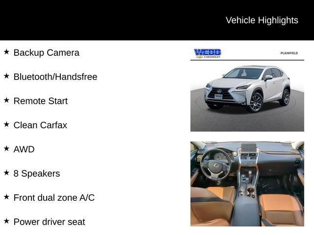 used 2016 Lexus NX 200t car, priced at $18,777