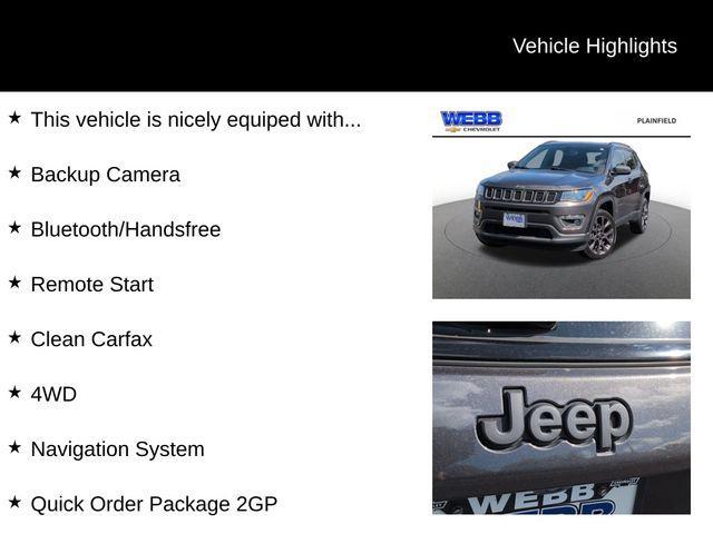 used 2021 Jeep Compass car, priced at $18,784