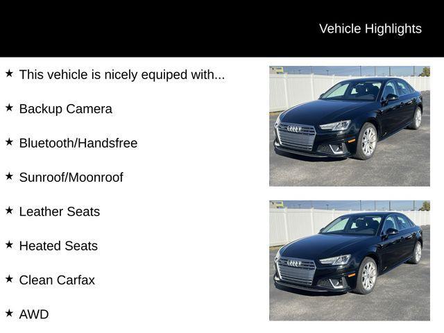 used 2019 Audi A4 car, priced at $21,288