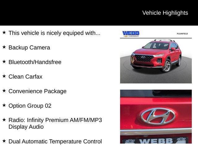 used 2020 Hyundai Santa Fe car, priced at $19,720