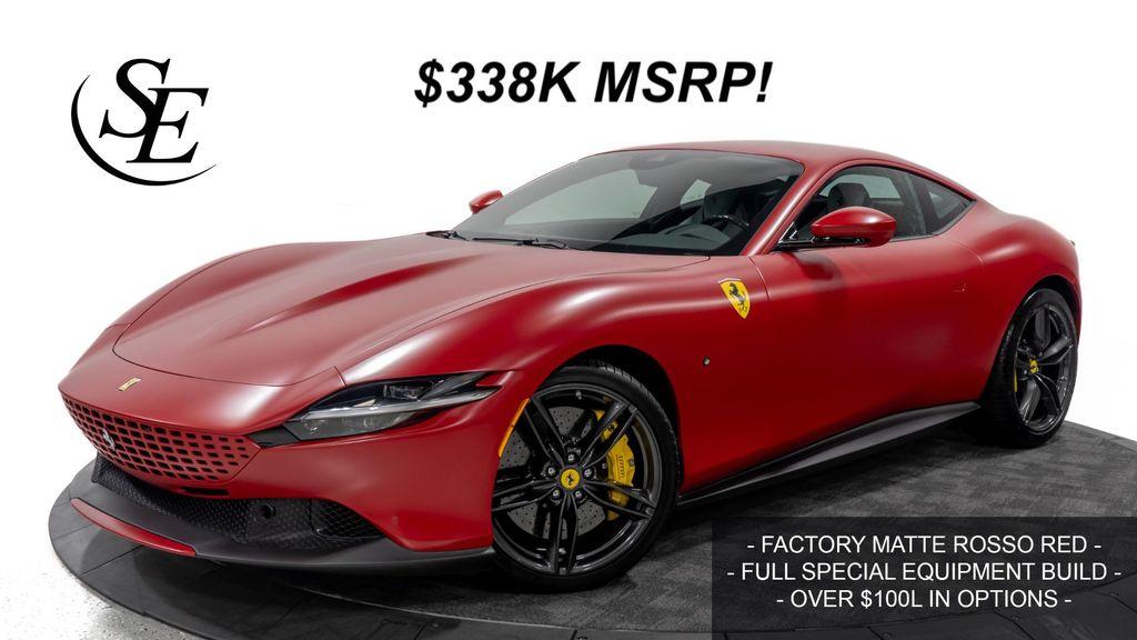 used 2023 Ferrari Roma car, priced at $238,000