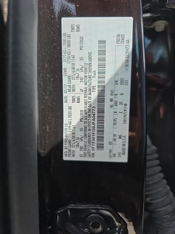 used 2018 Ford F-150 car, priced at $27,200