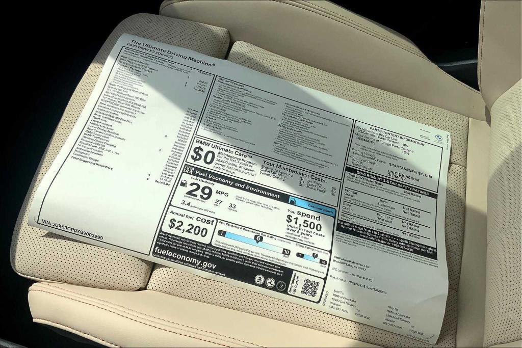 new 2025 BMW X3 car, priced at $50,999