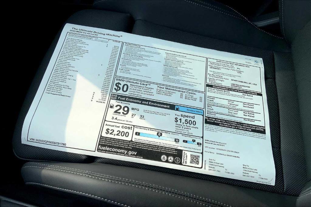 new 2025 BMW X3 car, priced at $48,999
