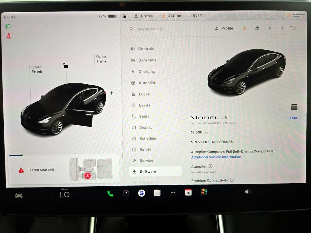 used 2020 Tesla Model 3 car, priced at $24,879