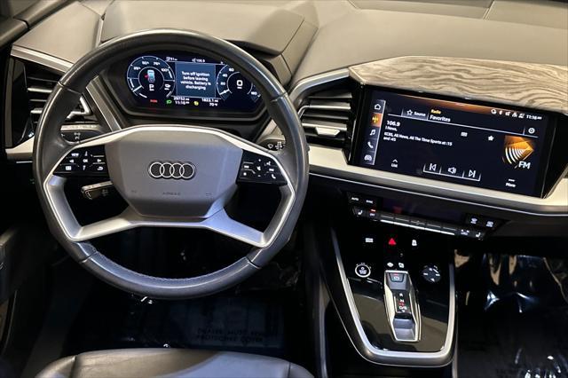 used 2023 Audi Q4 e-tron car, priced at $32,346