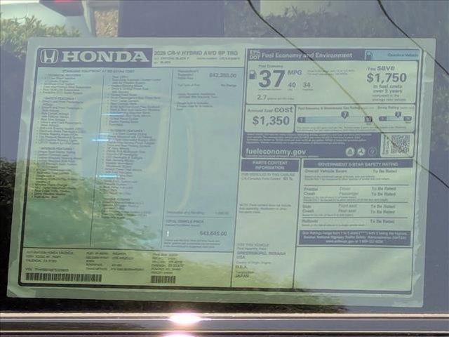 new 2026 Honda CR-V Hybrid car, priced at $42,644