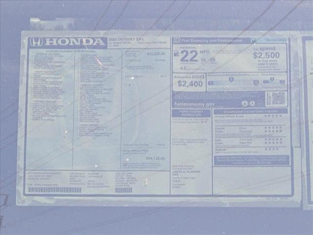 new 2025 Honda Odyssey car, priced at $42,949