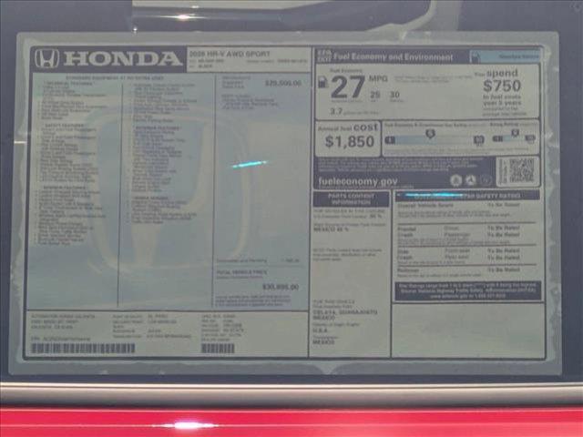 new 2026 Honda HR-V car, priced at $31,144