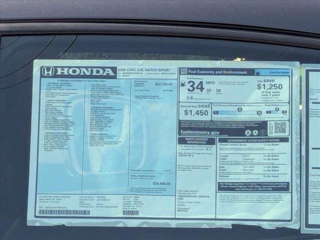 new 2026 Honda Civic car, priced at $29,489