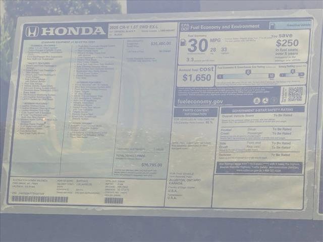 new 2026 Honda CR-V car, priced at $37,194