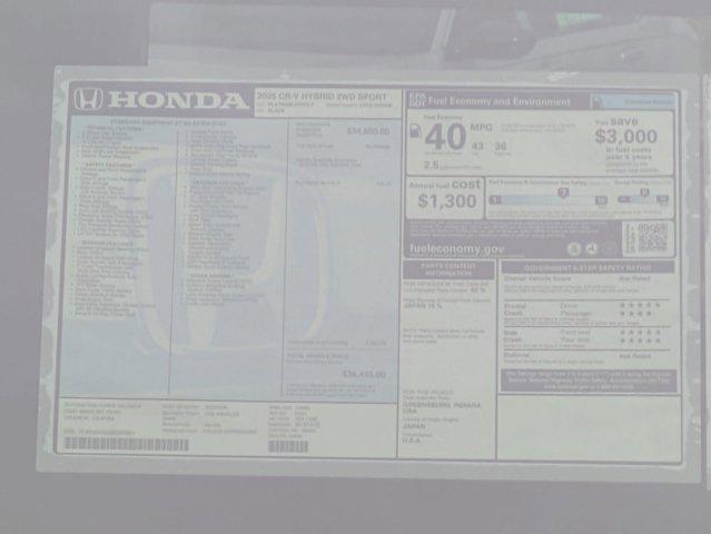 new 2025 Honda CR-V car, priced at $36,455