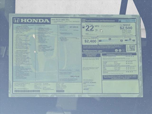 new 2025 Honda Pilot car, priced at $49,894