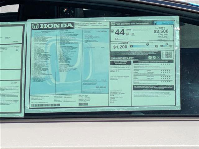 new 2025 Honda Accord Hybrid car, priced at $41,449