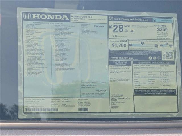 new 2026 Honda HR-V car, priced at $31,594
