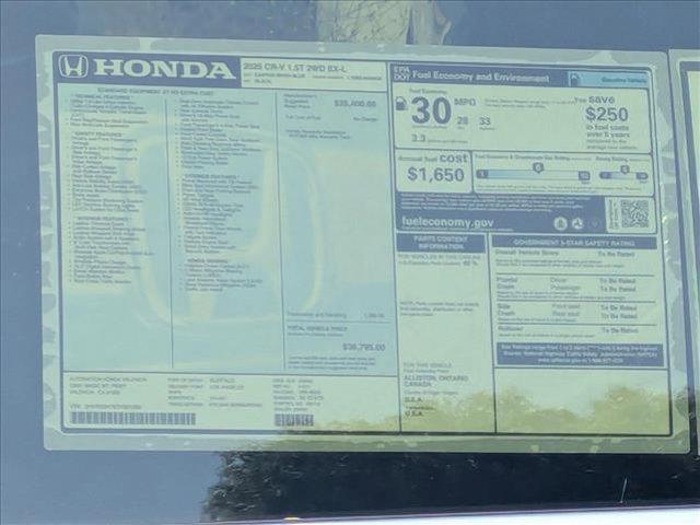 new 2026 Honda CR-V car, priced at $36,795