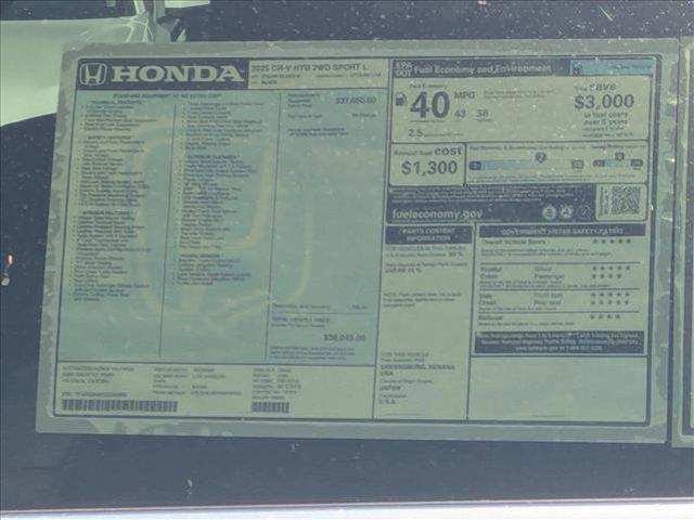 new 2025 Honda CR-V Hybrid car, priced at $39,045