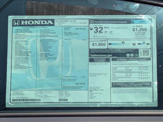 new 2025 Honda Prologue car, priced at $53,605
