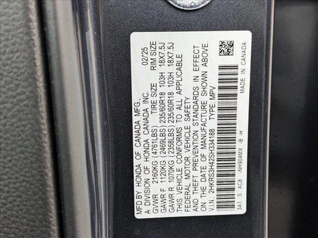 new 2025 Honda CR-V car, priced at $33,745