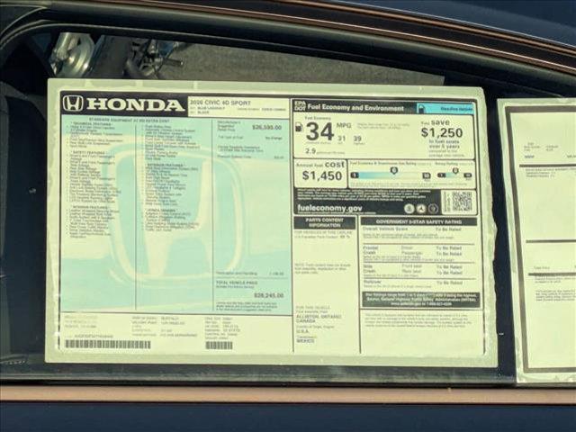 new 2026 Honda Civic car, priced at $28,744