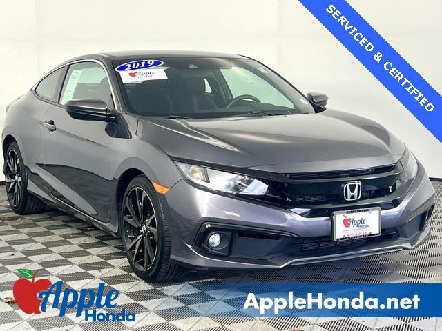 used 2019 Honda Civic car, priced at $18,620