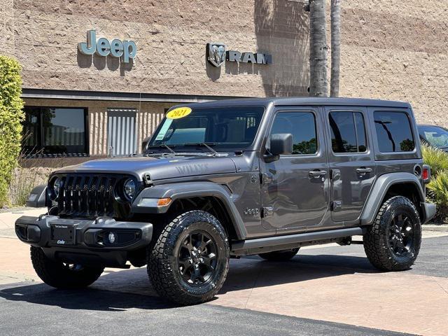 used 2021 Jeep Wrangler car, priced at $34,752