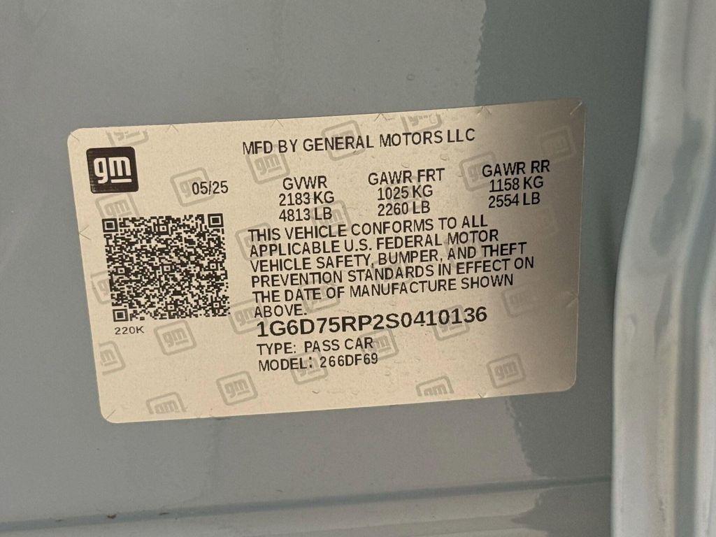 new 2025 Cadillac CT4-V car, priced at $71,160