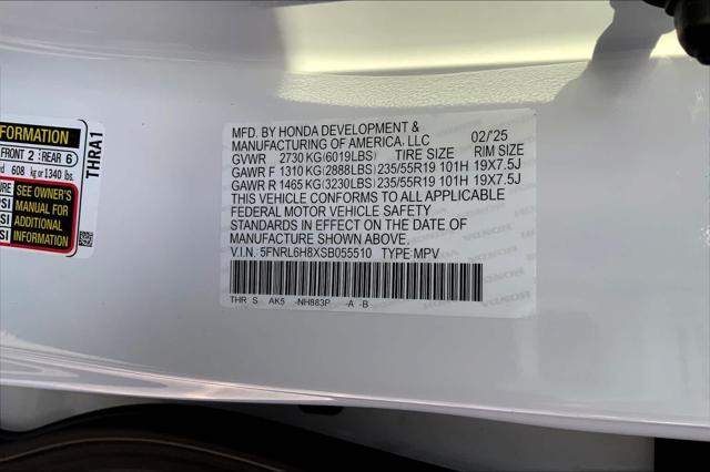 new 2025 Honda Odyssey car, priced at $48,815