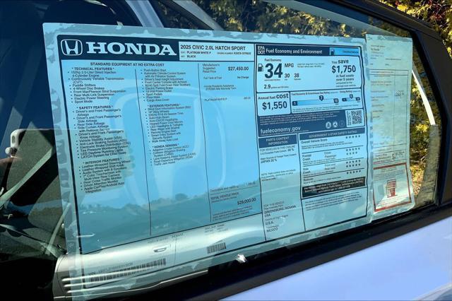 new 2025 Honda Civic car, priced at $29,000